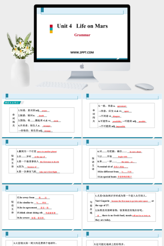 Unit 4 《Life on Mars》Period 3　Grammar(1)-英语课