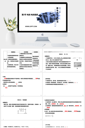 人教版高中物理必修三《第3节 电场 电场强度》课件PPT
