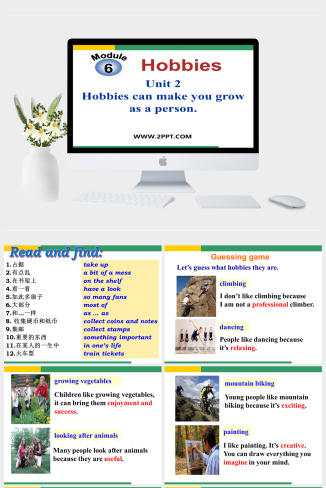 5Hobbies can make you grow as a person-英语课件