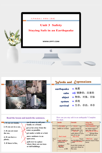 2Staying Safe in an Earthquake-英语课件