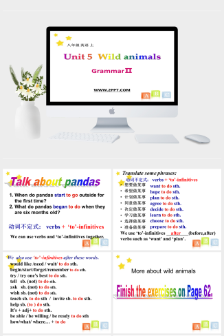 牛津译林版八年级上册Unit 5《Wild animals》（Grammar 