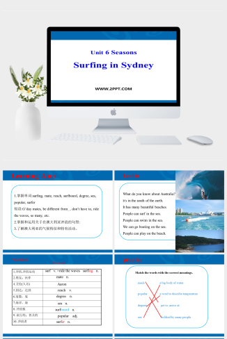 1Surfing in Sydney-英语课件