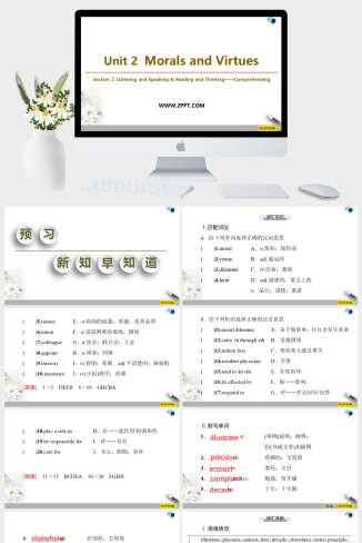 19-20 Unit 2 Section Ⅰ　Reading (Starting out & U