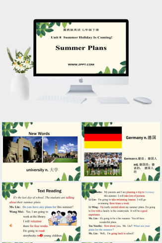 4 Summer Plans-英语课件