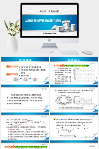 6.3  从统计图分析数据的集中趋势(1)课件PPT模板