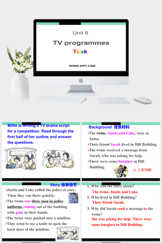 牛津译林版九年级上册Unit 6《TV programmes》（Task）课