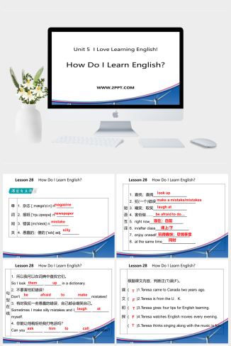 lesson28   How Do I Learn English？-英语课件