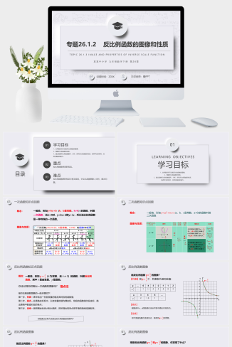 《反比例函数的图像和性质》九年级初三数学下册PPT课