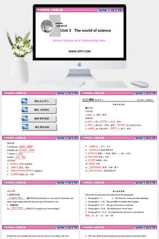 Unit 3  Section Ⅰ　Starting out & Understanding i