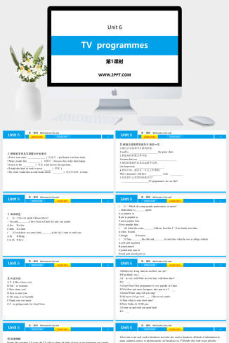 Unit 6《TV programmes》1-英语课件