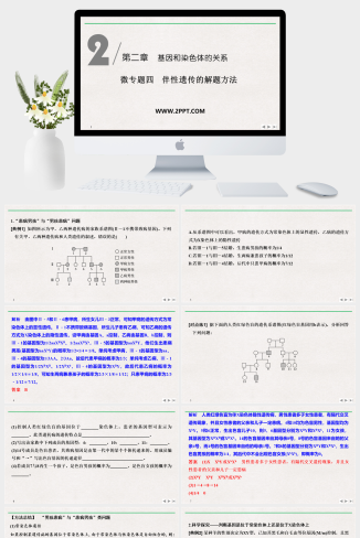人教版高中生物必修二《微专题四 伴性遗传的解题方法