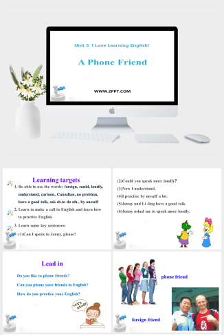 Lesson 25 A Phone Friend-英语课件