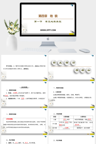 人教版高中地理必修一《19-20 第4章 第1节　常见地貌