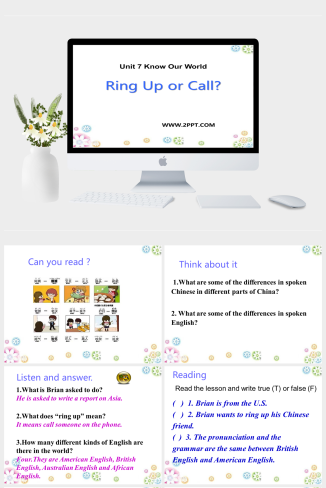 5Ring up or call-英语课件