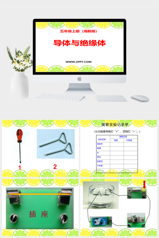 湘教版科学五上4.4《导体与绝缘体》ppt课件