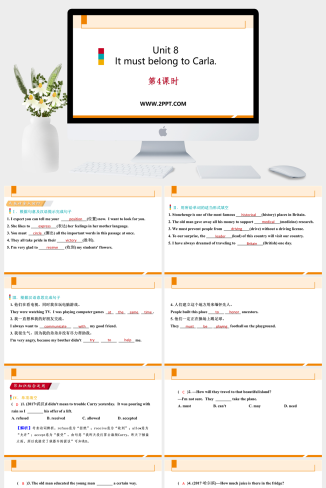 人教版九年级下册英语《Unit 8It must belong to Carl
