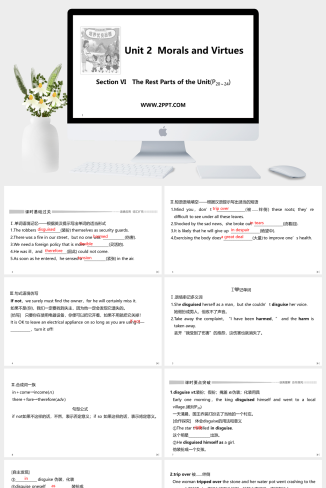 Section Ⅵ　The Rest Parts of the Unit(P20～24)-英语