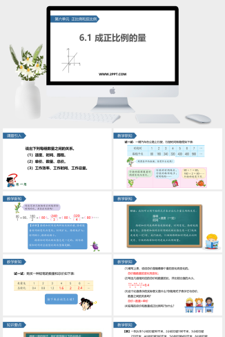 1正比例和反比例课件PPT模板