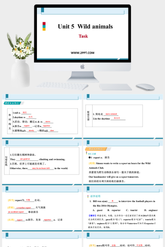 Unit 5《Wild animals》Period 5(2)-英语课件