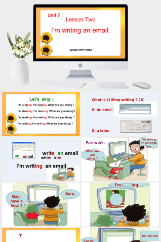 1I'm writing an email-英语课件