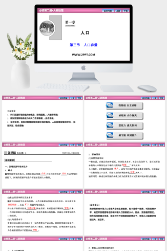 人教版高中地理必修二《第一章  第三节　人口容量》课件PPT模板