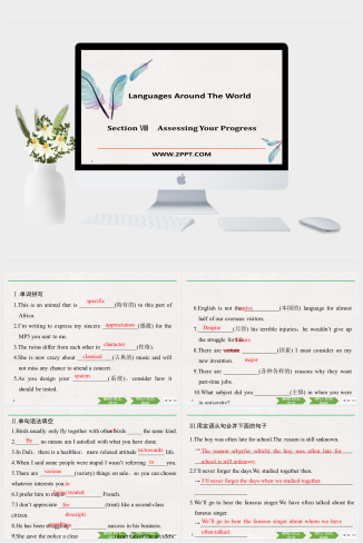 Section Ⅷ Assessing Your Progress(2)-英语课件