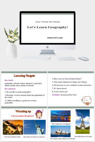 Lesson 37 Let’s Learn Geography-英语课件