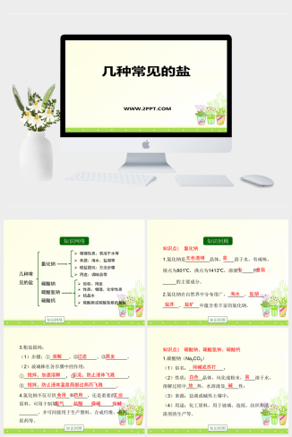 北京课改版九年级下册化学《几种常见的盐》课件PPT模