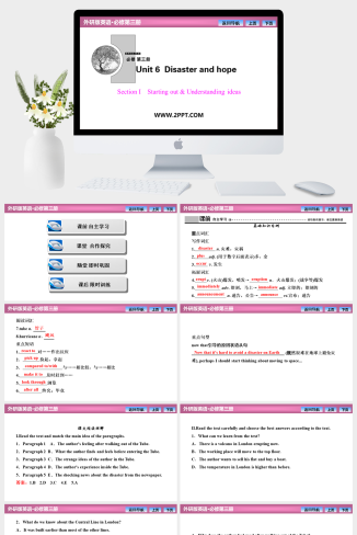 Unit 6  Section Ⅰ　Starting out & Understanding i