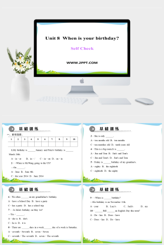 Unit 8   When is your birthday)-英语课件