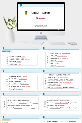 Unit 3 《Robots》Period 3　Grammar-英语课件