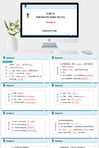 人教版九年级下册英语《Unit 11 Sad movies make me c