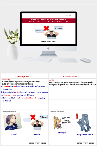 2 I feel nervous when I speak Chinese-英语课件