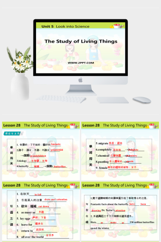 Lesson 28　The Study of Living Things-英语课件