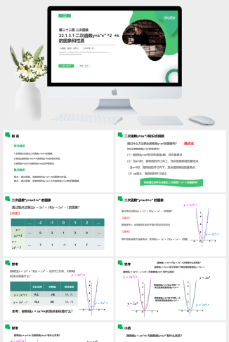 《二次函数y=ax^2 k的图象和性质》九年级初三数学上册