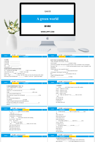 Unit 8《A green World》第五课时(6)-英语课件