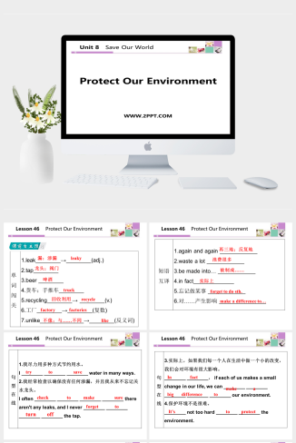 lesson46 Protect Our Environment-英语课件