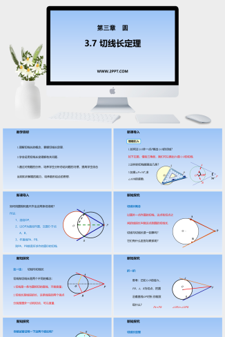 1切线长定理课件PPT模板