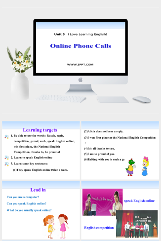 Lesson 26 Online phone Calls-英语课件