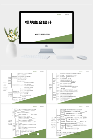 人教版高中政治必修一《模块整合提升》课件PPT模板