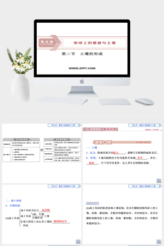 湘教版高中地理必修一《第二节　土壤的形成(1)》课件PPT模板