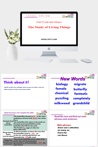 13The Study of Living Thing-英语课件