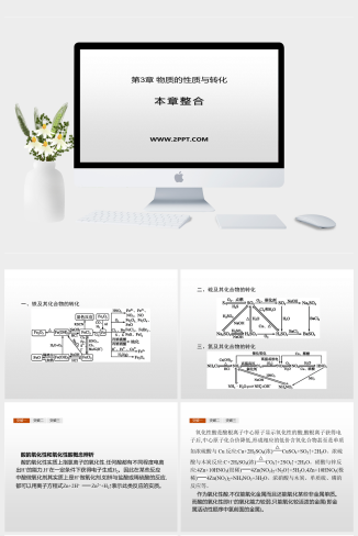 鲁科版高中化学必修一《第3章 物质的性质与转化 本章整合 (1)》课件PPT模板