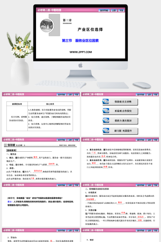 中国版高中地理必修二《第三章  第三节　服务业区位因