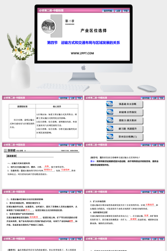 中国版高中地理必修二《第三章  第四节　运输方式和交通布局与区域发展的关系》课件PPT模板