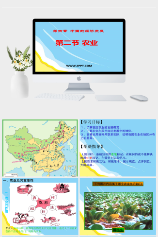 人教版地理八年级上册《第二节中国的经济与发展_农业(