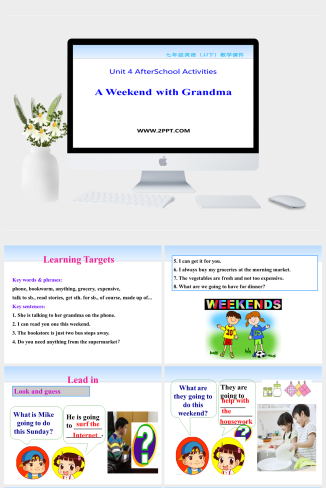 Lesson 23A Weekend with Grandma-英语课件