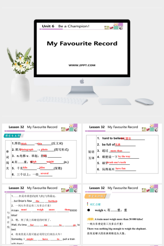 lesson32My Favourite Record-英语课件