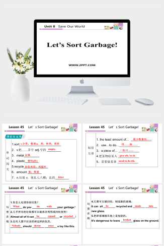lesson45Let’s Sort Garbage-英语课件