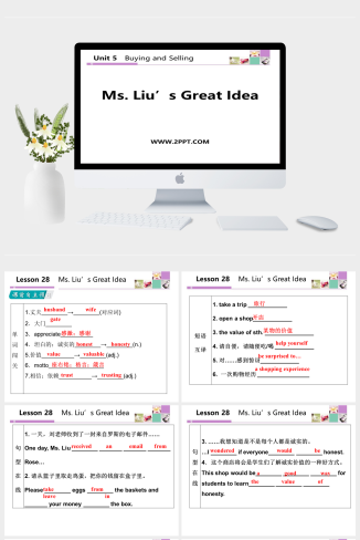 lesson28Ms. Liu’s Great Ide-英语课件